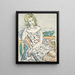 Portrait einer jungen Frau - Max Beckmann — gerahmtes Bild an der Wand