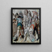 Der Christus und der Sünder - Max Beckmann — gerahmtes Bild an der Wand