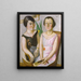 Doppelporträt - Max Beckmann — gerahmtes Bild an der Wand