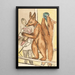 Bären, die sich aufrichten - Max Beckmann — gerahmtes Bild an der Wand