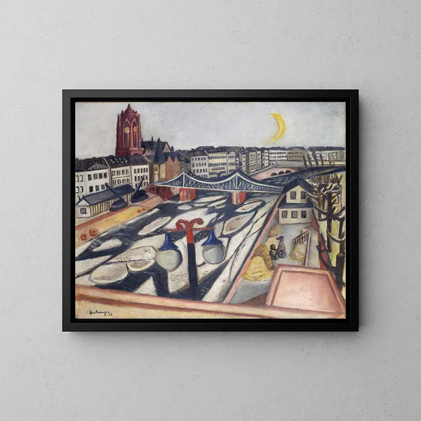 Reproduktion des Gemäldes Eis auf dem Fluss - Max Beckmann