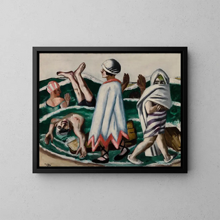 Lido - Max Beckmann — gerahmtes Bild an der Wand