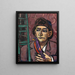 Mann mit Vogel - Max Beckmann — gerahmtes Bild an der Wand