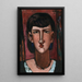 Portrait von Edie Rickey - Max Beckmann — gerahmtes Bild an der Wand