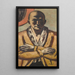 Selbstporträt gelb-rosa - Max Beckmann — gerahmtes Bild an der Wand