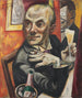 Selbstporträt mit Champagnerglas - Max Beckmann — Ansicht des Kunstwerks