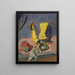 Stillleben mit gelben Stiefeln - Max Beckmann — gerahmtes Bild an der Wand