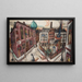 Die Synagoge in Frankfurt am Main - Max Beckmann — gerahmtes Bild an der Wand