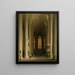 Innenansicht der gotischen Kirche - Max Emanuel Ainmiller — gerahmtes Bild an der Wand