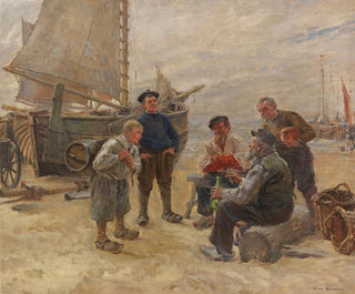 Fischer am Strand - Max Gaisser — Ansicht des Kunstwerks