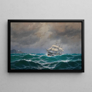Max Jensen - Dreimaster auf hoher See.webp