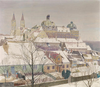 Klosterneuburg im Winter - Max Kahrer — Ansicht des Kunstwerks