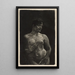Ein nackter stehender Mann - Max Klinger — gerahmtes Bild an der Wand