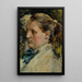 Kopf einer weiblichen Studie - Max Klinger — gerahmtes Bild an der Wand