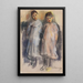 Zwei kleine Mädchen - Max Liebermann — gerahmtes Bild an der Wand