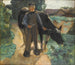 Ein Bauer mit seiner Kuh - Max Liebermann — Ansicht des Kunstwerks