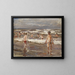 Jungen schwimmen im Meer - Max Liebermann — gerahmtes Bild an der Wand