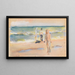 Baden am Strand - Max Liebermann — gerahmtes Bild an der Wand