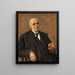 Portrait des Textilfabrikanten Carl Lewin - Max Liebermann — gerahmtes Bild an der Wand