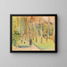 L'allée de bouleaux à Wannsee vers le nord-ouest - Max Liebermann — gerahmtes Bild an der Wand