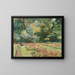 Die Blumen-Terrasse im Wannsee-Garten nach Norden - Max Liebermann — gerahmtes Bild an der Wand