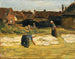 Ecke des Dorfes mit Wäscherei - Max Liebermann — Ansicht des Kunstwerks