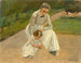 Kleine Enkelin und Amme, die im Garten spielen - Max Liebermann — Ansicht des Kunstwerks