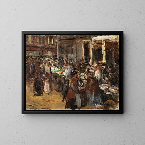 Märkte der Edelsteine in Amsterdam - Max Liebermann — gerahmtes Bild an der Wand