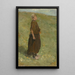 Junge Frau stehend auf der Düne, nach rechts - Max Liebermann — gerahmtes Bild an der Wand