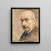 Selbstporträt - Max Liebermann — gerahmtes Bild an der Wand