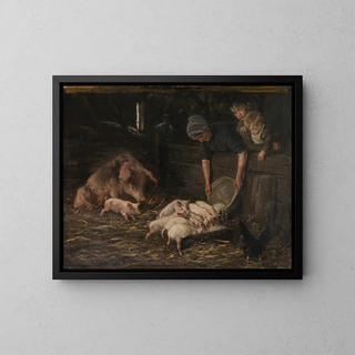 Max Liebermann - The nursery  pig pens.webp