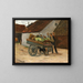 Chariot à légumes avec chien - Max Liebermann — gerahmtes Bild an der Wand