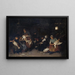 Frauen beim Federn von Gänsen - Max Liebermann — gerahmtes Bild an der Wand