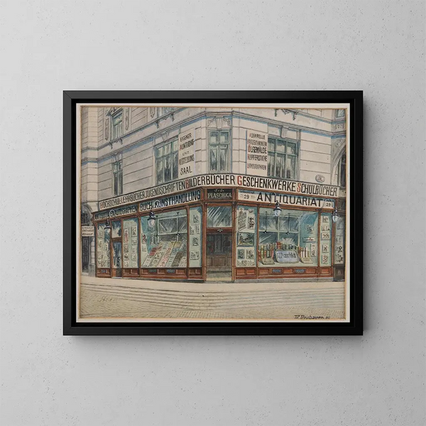 Antiquariat Plaschka - Max Neubauer — gerahmtes Bild an der Wand