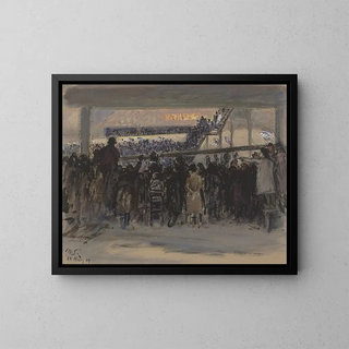 Lauf der sechs Tage von Berlin - Max Slevogt — gerahmtes Bild an der Wand