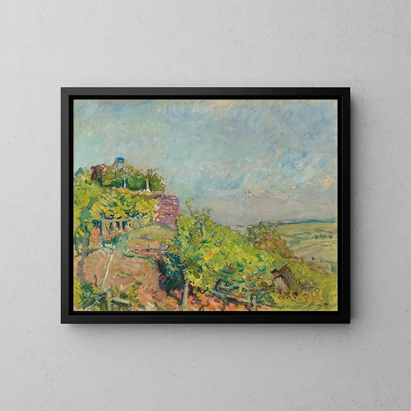 Weinlese in Neukastel - Max Slevogt — gerahmtes Bild an der Wand
