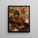 Orang-Utan Seemann mit seinem Wächter - Max Slevogt — gerahmtes Bild an der Wand