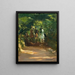 Reitgruppe im Wald - Max Slevogt — gerahmtes Bild an der Wand