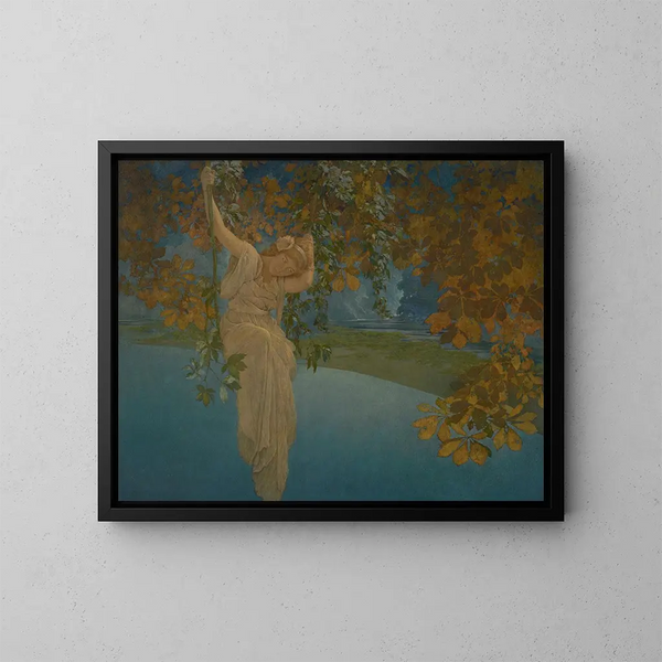 Rêveries - Maxfield Parrish — gerahmtes Bild an der Wand