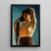 La belle aux cheveux noirs - Maxime Dastugue — gerahmtes Bild an der Wand