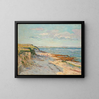 La Plage de Kerhostin, Morbihan - Maxime Maufra — gerahmtes Bild an der Wand