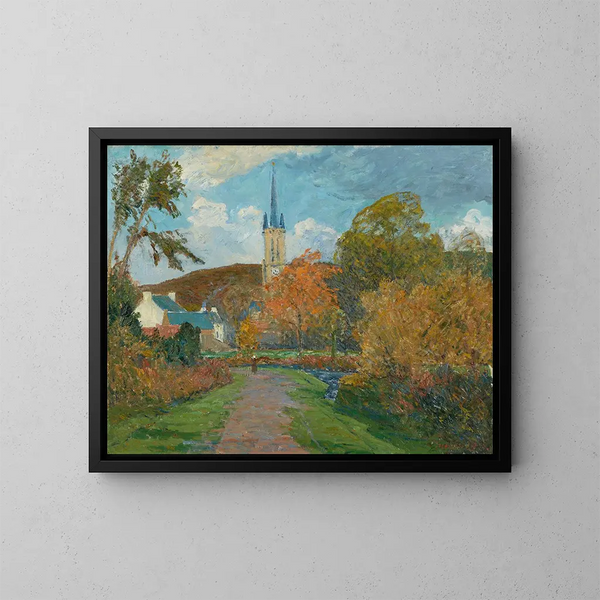 L'Automne à Saint-Jean-du-Doigt - Maxime Maufra — gerahmtes Bild an der Wand