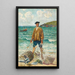 Der Fischer - Maxime Maufra — gerahmtes Bild an der Wand