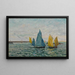 Le Retour des bateaux crevettiers, Le Croisic - Maxime Maufra — gerahmtes Bild an der Wand