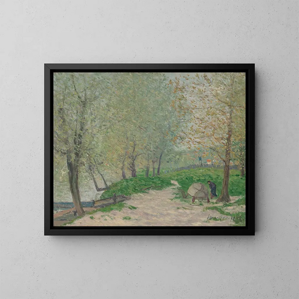 Frühling in Champigny-sur-Marne - Maxime Maufra — gerahmtes Bild an der Wand
