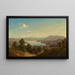 Vue du lac Waginger See - Maximilian Haushofer — gerahmtes Bild an der Wand