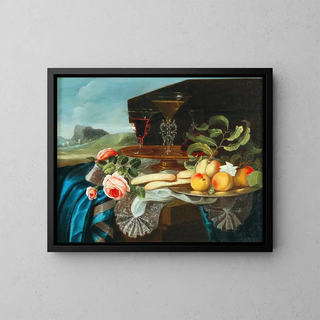 Maximilian Pfeiler - Still life of flowers and fruit.webp