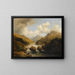 Fischer am Ufer eines Sees - McNeil Macleay — gerahmtes Bild an der Wand