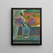 Stillleben mit Blumen in einem Glas - Meijer Isac de Haan — gerahmtes Bild an der Wand