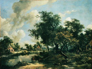 Ein stürmische Landschaft - Meindert Hobbema — Ansicht des Kunstwerks